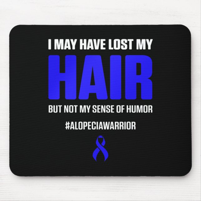Tapis De Souris Alopecia Sensibilisation Perte de cheveux Guerrier (Devant)