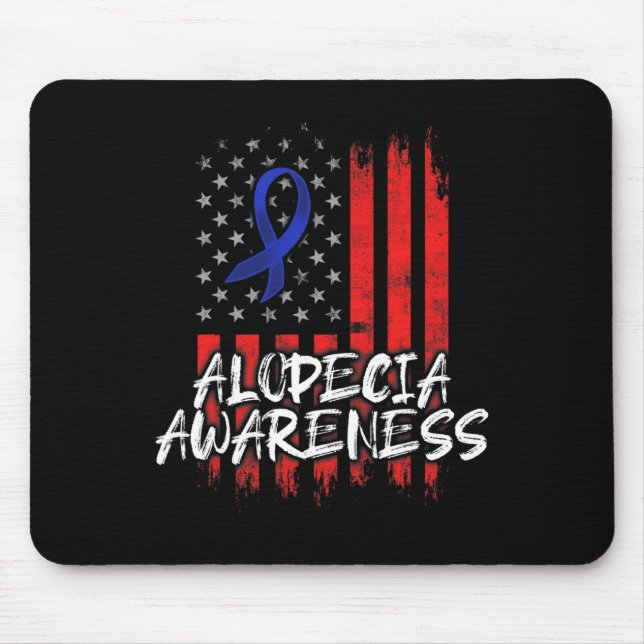 Tapis De Souris Alopecia Sensibilisation Perte de cheveux Guerrier (Devant)