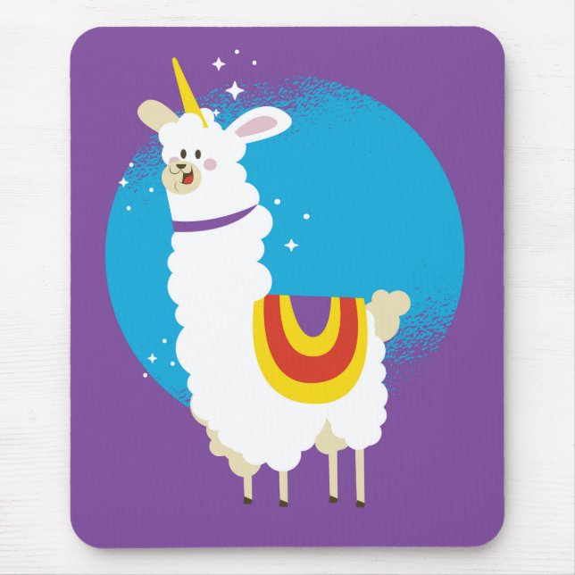 Tapis De Souris Alpaca Unicorn (Devant)