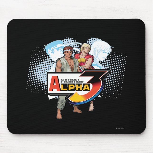 Tapis De Souris Alpha 3 Ken et Ryu de Street Fighter (Devant)