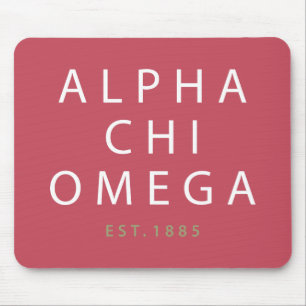 Tapis De Souris Alpha Chi Omega Établi en 1885