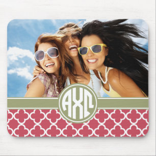 Tapis De Souris Alpha Chi Omega   Monogramme et Photo