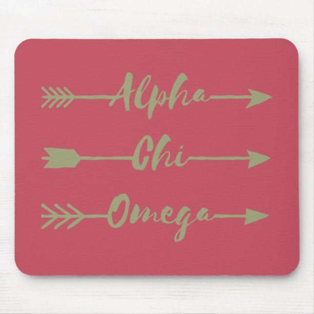 Tapis De Souris Alpha flèches d'Omega | de Chi (Devant)