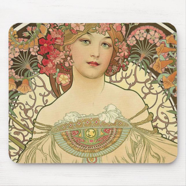 Tapis De Souris Alphonse Mucha - Art Nouveau Master (Devant)