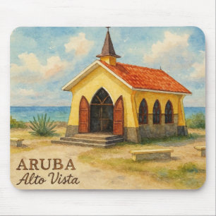Tapis De Souris Alto Vista Aruba aquarelle
