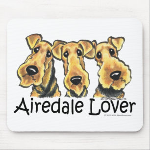Tapis De Souris Amant d'Airedale Terrier
