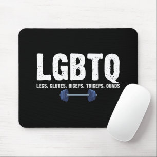 Tapis De Souris Amant de gym LGBTQ Jambes Fessiers Biceps Triceps 