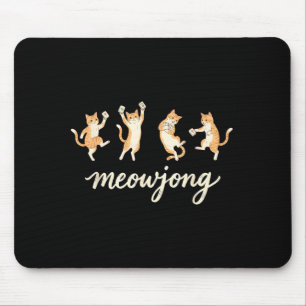 Tapis De Souris Amateur de Mahjong Joueur de Mahjong Chat Jouant a