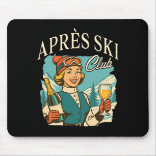Tapis De Souris Amateur de ski Reine de l'après-ski Voyage en ski
