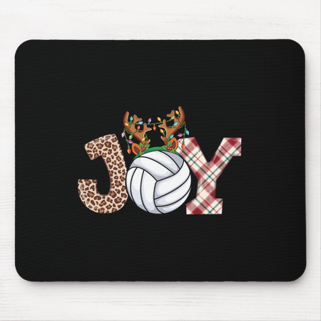 Tapis De Souris Amateurs de volleyball Garçons Filles Enfants Noël (Devant)