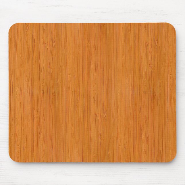 Tapis De Souris Ambre bambou apparence de grain de bois (Devant)