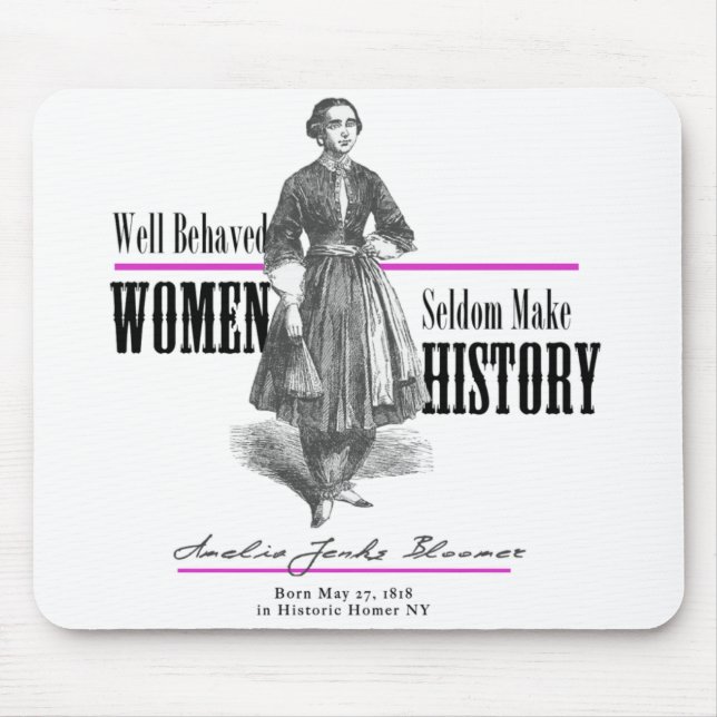 Tapis De Souris Amelia Jenks Bloomer Mousepad (Devant)