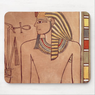 Tapis De Souris Amenhotep II avec un ankh augmenté à ses lèvres