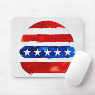 Tapis De Souris America Burger (Peinture Blanche No. 4)