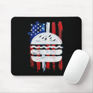 Tapis De Souris America Burger (Peinture noire n°1)