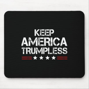 Tapis De Souris America Trumpless - Drôle Anti Trump Mens & ; W