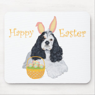Tapis De Souris American Cocker Spaniel Pâques
