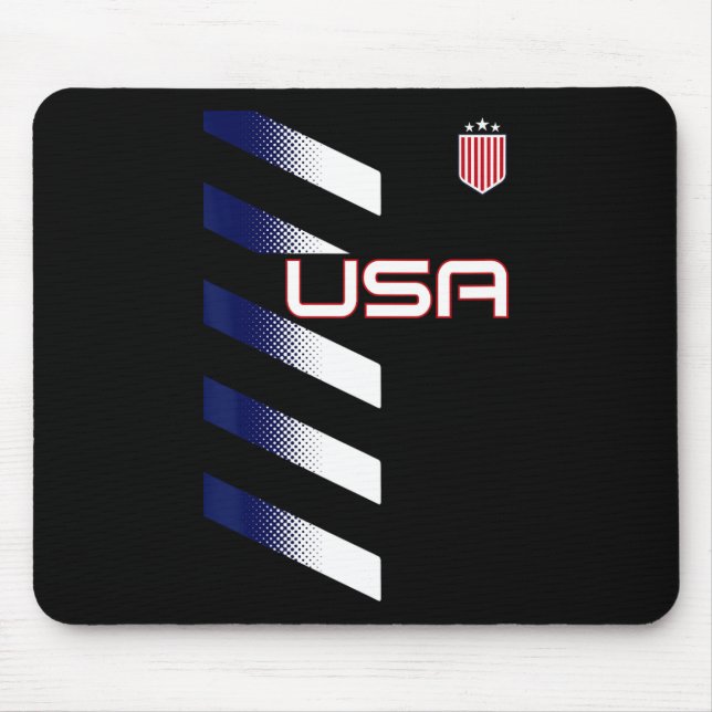 Tapis De Souris American Flag Usa Soccer Stars And Stripes Patch  (Devant)