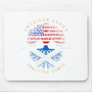 Tapis De Souris American Grosse Avec Des Racines Écossaises - C'Es