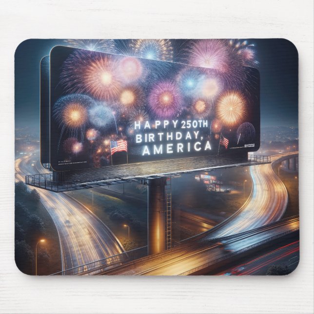 Tapis De Souris America's 250th Birthday Billboard (Devant)