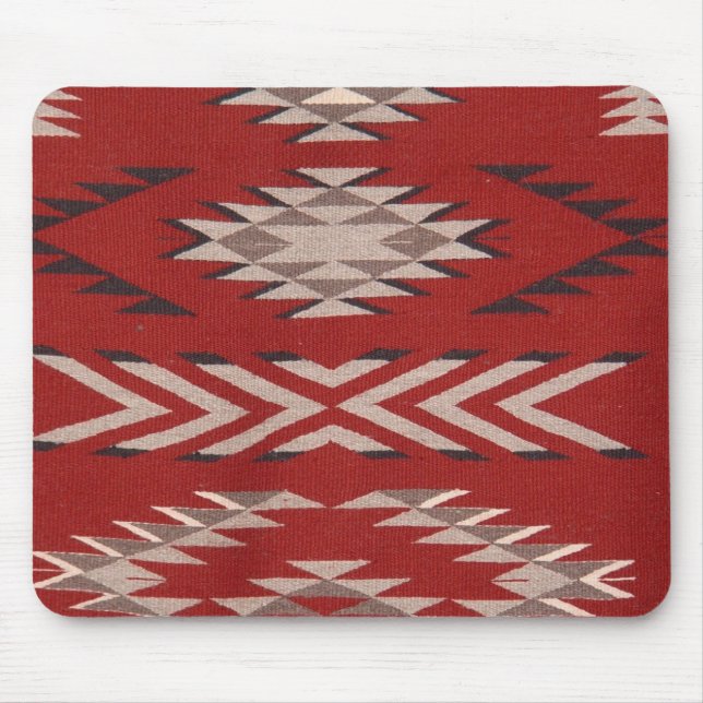Tapis De Souris Amérindien Motif rouge du sud-ouest (Devant)
