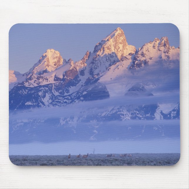 Tapis De Souris Amérique du Nord, États-Unis, Wyoming, Grand Teton (Devant)
