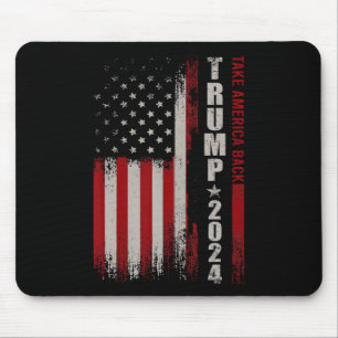 Tapis De Souris Amérique Retour Drapeau américain Trump 2024 Homme