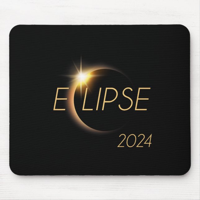 Tapis De Souris Amérique Totalité 04 08 24 Total Éclipse Solaire 2 (Devant)