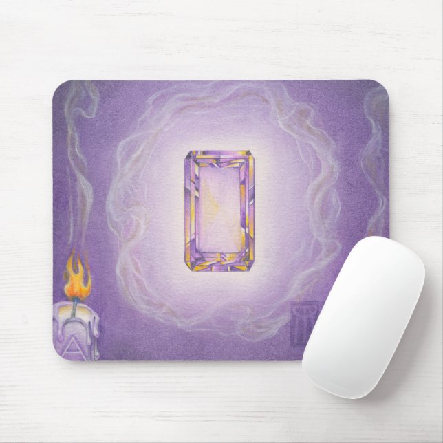Tapis De Souris Améthyste Core Gemstone (Avec souris)
