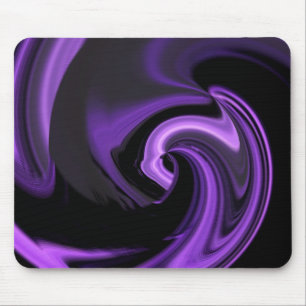Tapis De Souris Améthyste Purple Coeur Abstrait Mousepad