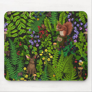 Tapis De Souris Amimies et plantes des bois