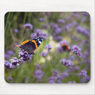 Tapis De Souris Amiral rouge papillon