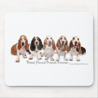 Tapis De Souris Amis de Basset Hound pour toujours