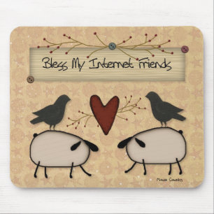Tapis De Souris Amis Internet Béni Mousepad