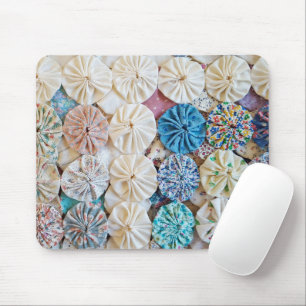 Tapis De Souris Amish Yo Yo Quilt Motif