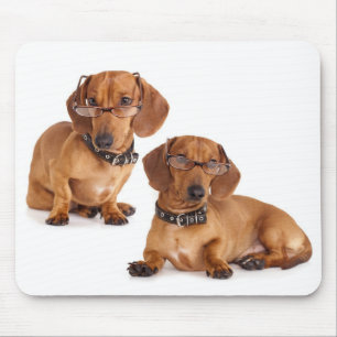 Tapis De Souris Amour Dachshund Chien Chien Mousepad