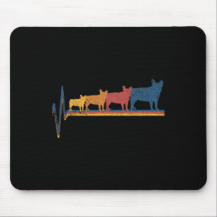 Tapis De Souris Amour de Bulldog
