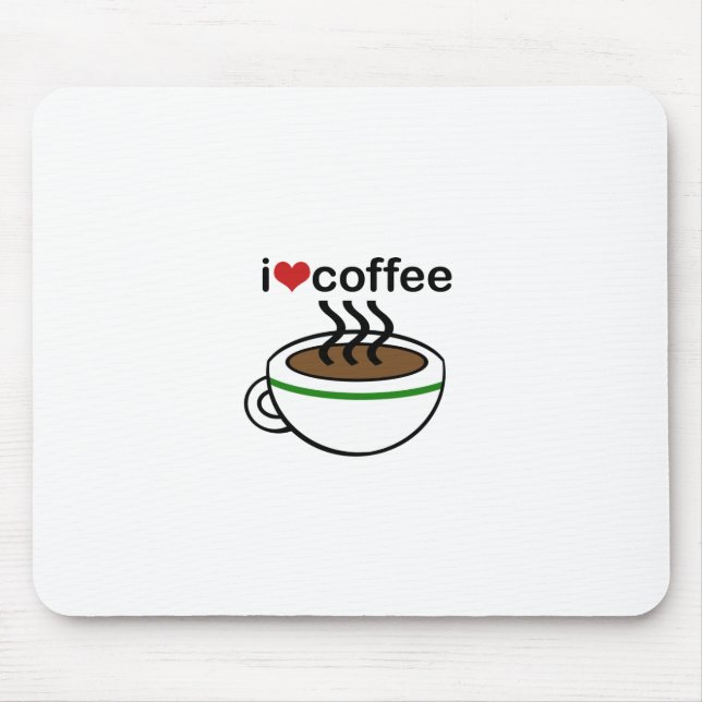 Tapis De Souris Amour de café (Devant)