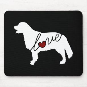 Tapis De Souris Amour de golden retriever