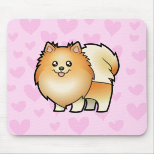 Tapis De Souris Amour de Pomeranian