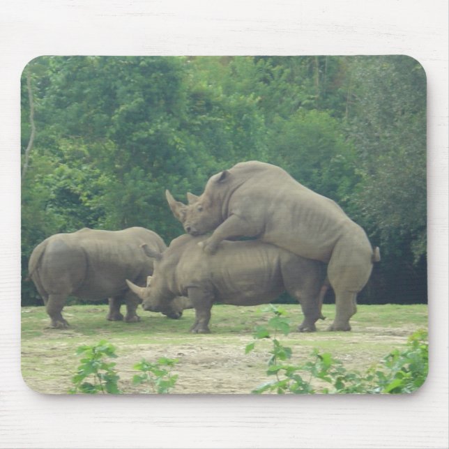 Tapis De Souris Amour de rhinocéros (Devant)