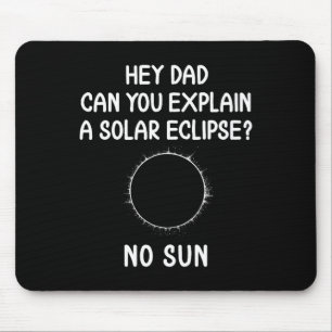 Tapis De Souris Amour Drôle Éclipse Solaire Soleil Totalité Astron