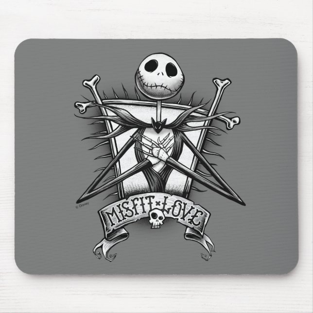 Tapis De Souris Amour inadapté | Jack Skellington (Devant)