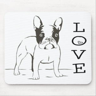 Tapis De Souris Amour mignon chien chiot Mousepad