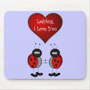 Tapis De Souris Amour Mousepad de coccinelle