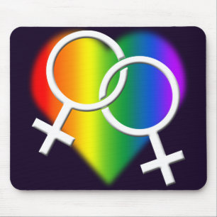 Tapis De Souris Amour Mousepads d'arc-en-ciel de Mousepad de gay