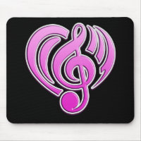 Amour Musical Vibrations Rose Musique Note DJ