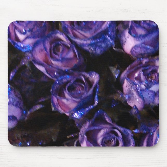 Tapis De Souris Amour romantique violet Valentine Parties scintill (Devant)