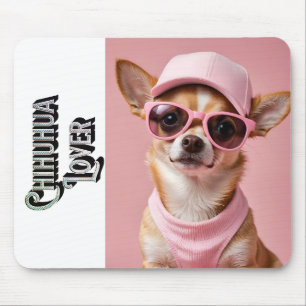 Tapis De Souris Amoureux de Chihuahua mignon Pop Art