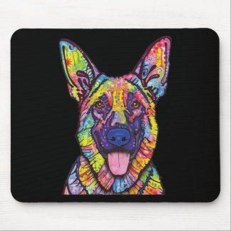 Tapis De Souris Amoureux de les chiens bergers allemands